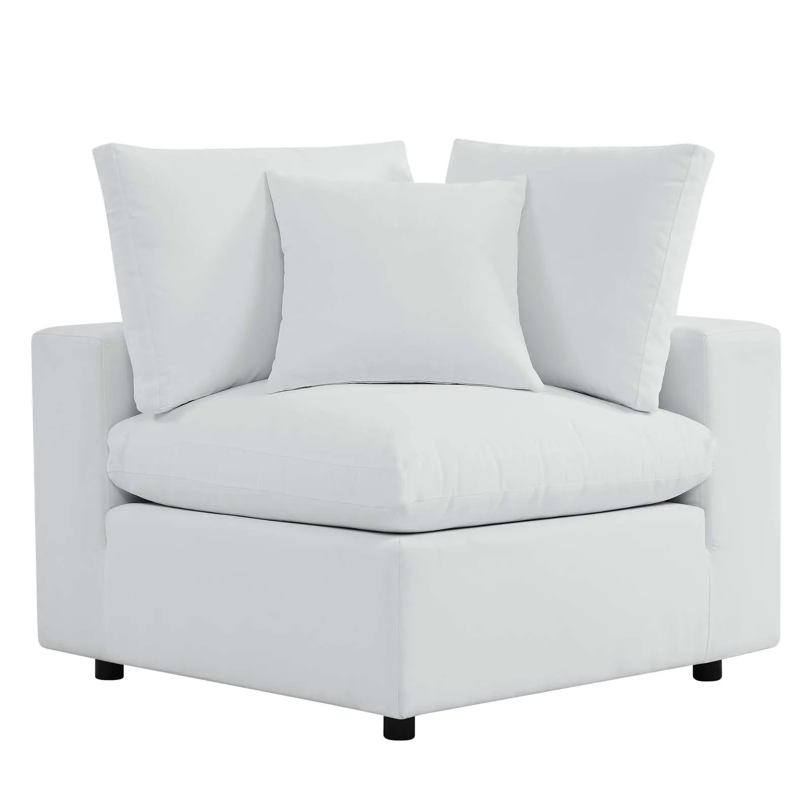 Commix Sunbrella® Outdoor Patio Loveseat White EEI-5577-WHI