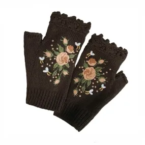 Cottagecore Crochet Fingerless Gloves