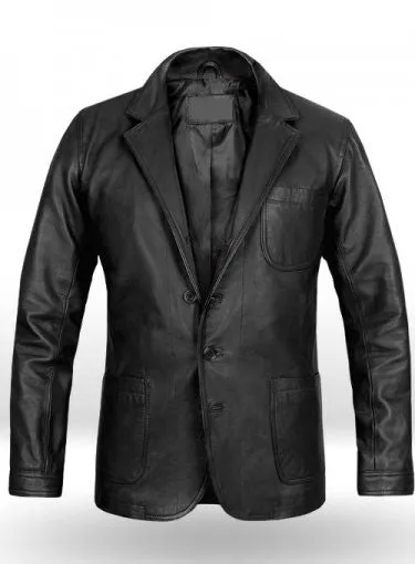 Daniel Craig Leather Blazer - Ljh0749