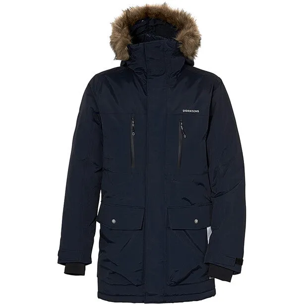 Didriksons Fredrik Mens Waterproof Long Parka Jacket