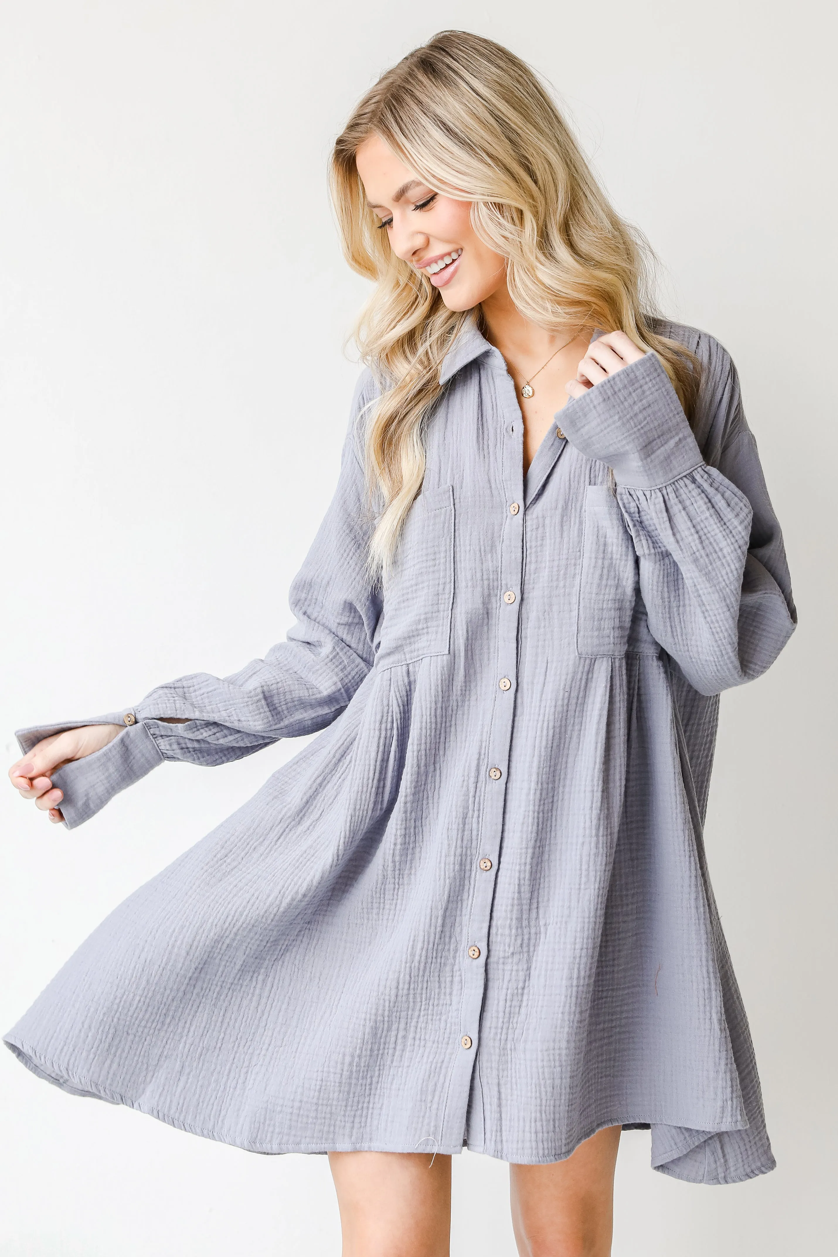 Everyday Darling Linen Mini Dress