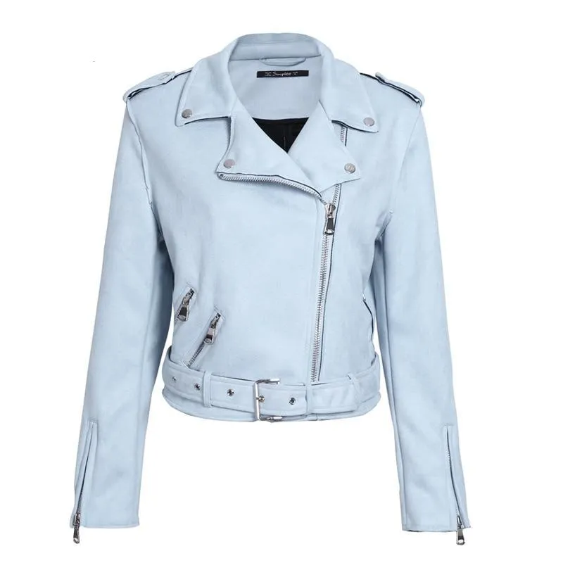 Faux Leather Moto Jacket