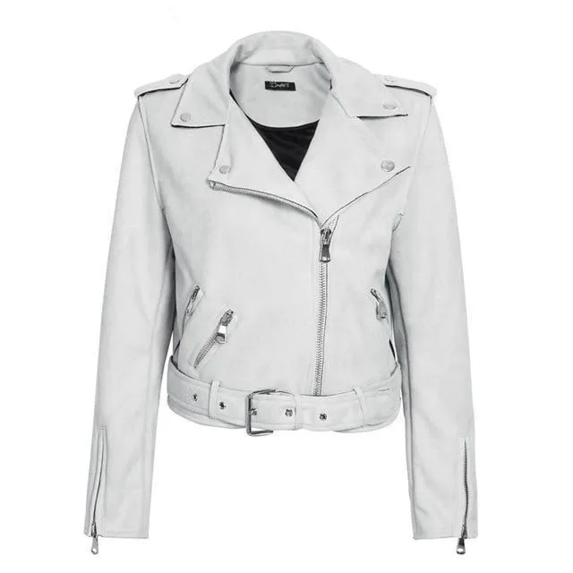 Faux Leather Moto Jacket