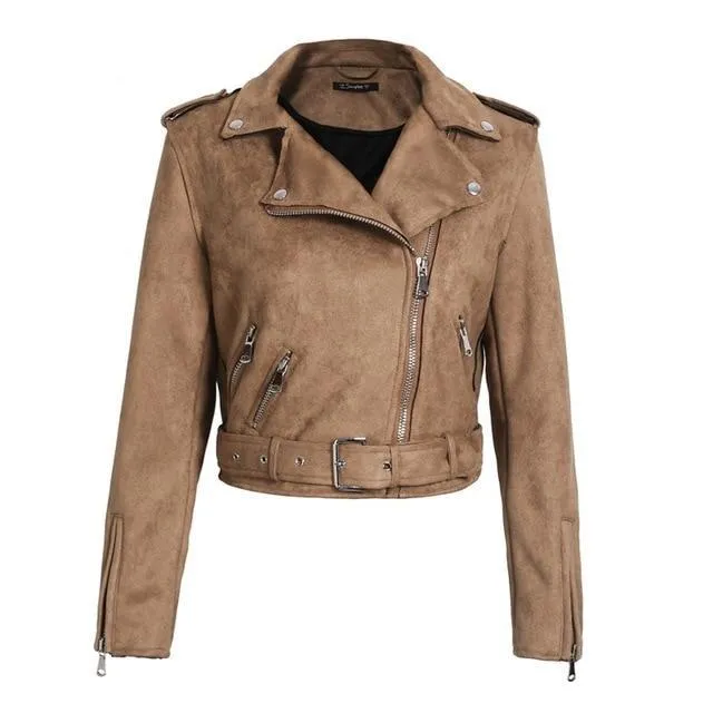 Faux Leather Moto Jacket