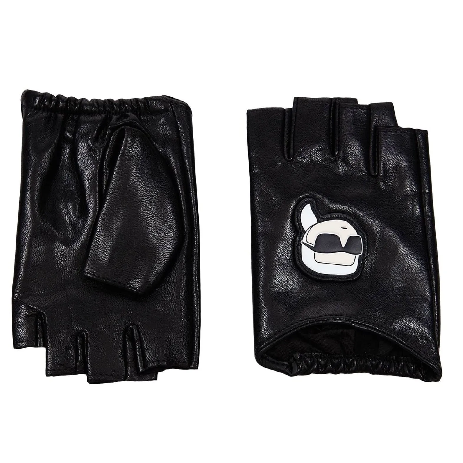 Fingerless gloves Karl Lagerfeld K/ikonik 2.0, black