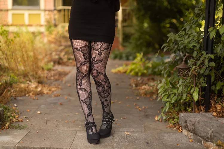 Florals in Bloom Net Tights