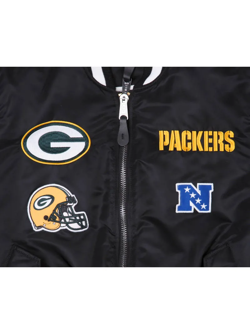 GREEN BAY PACKERS X ALPHA X NEW ERA MA-1 BOMBER JACKET