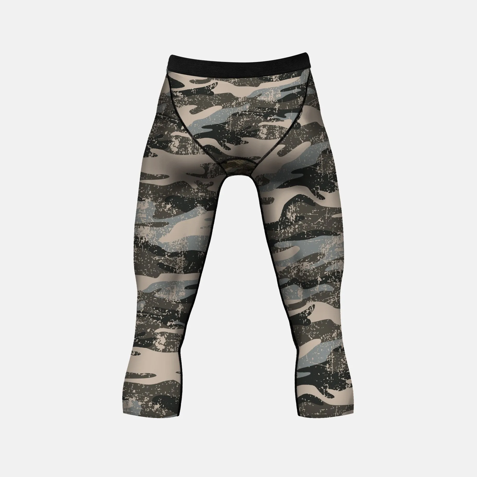 Green Camo Woodland Compression 3/4 tights / leggings