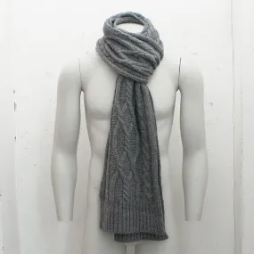 Grey Knitted Scarf