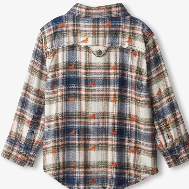 Hatley Mini Foxes Button Down Shirt