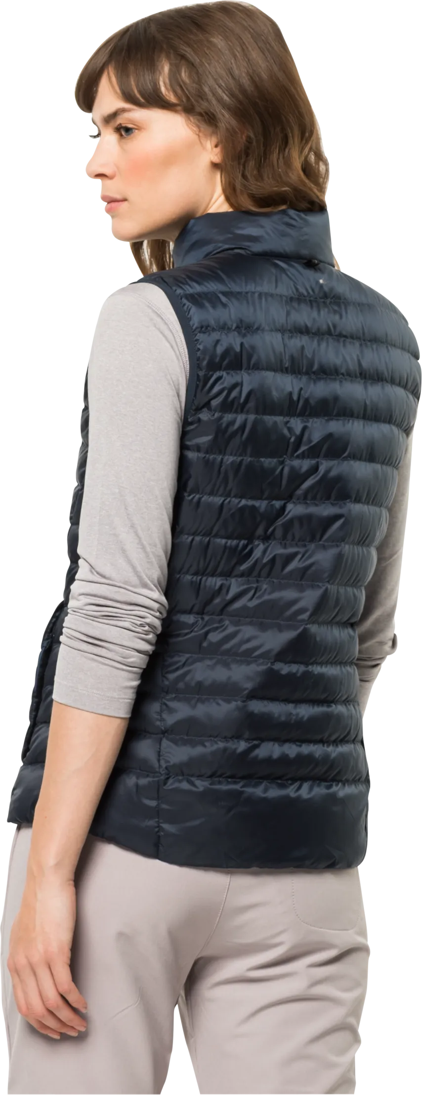 Jack Wolfskin Women&#x27;s Pack &amp; Go Down Vest Night Blue | Buy Jack Wolfskin Women&#x27;s Pack &amp; Go Down Vest Night Blue here | Outnorth