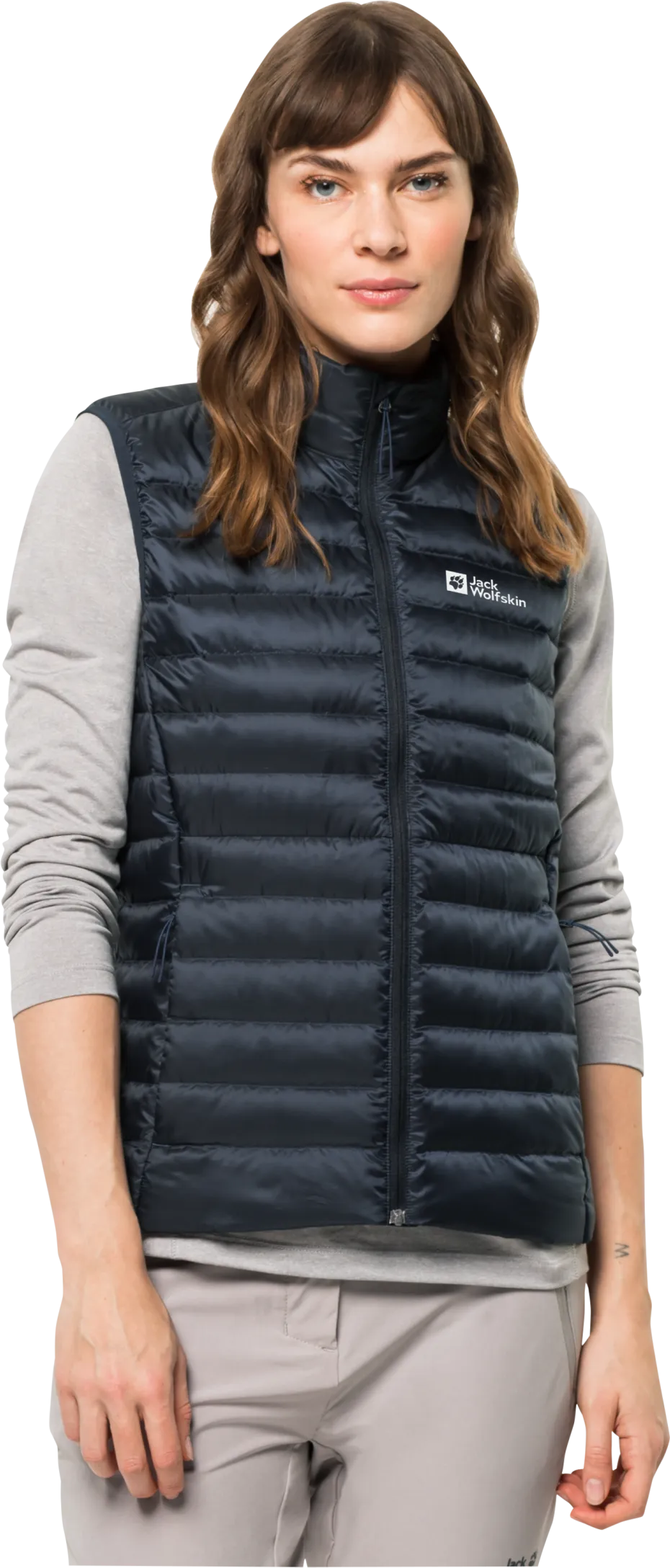 Jack Wolfskin Women&#x27;s Pack &amp; Go Down Vest Night Blue | Buy Jack Wolfskin Women&#x27;s Pack &amp; Go Down Vest Night Blue here | Outnorth