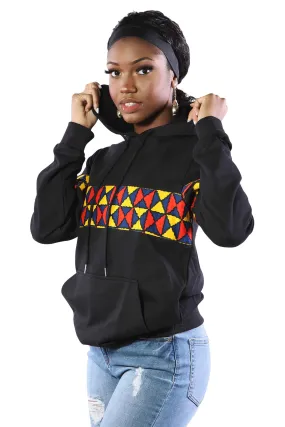 Jero African Print Unisex Pullover Hoodie Sweatshirt