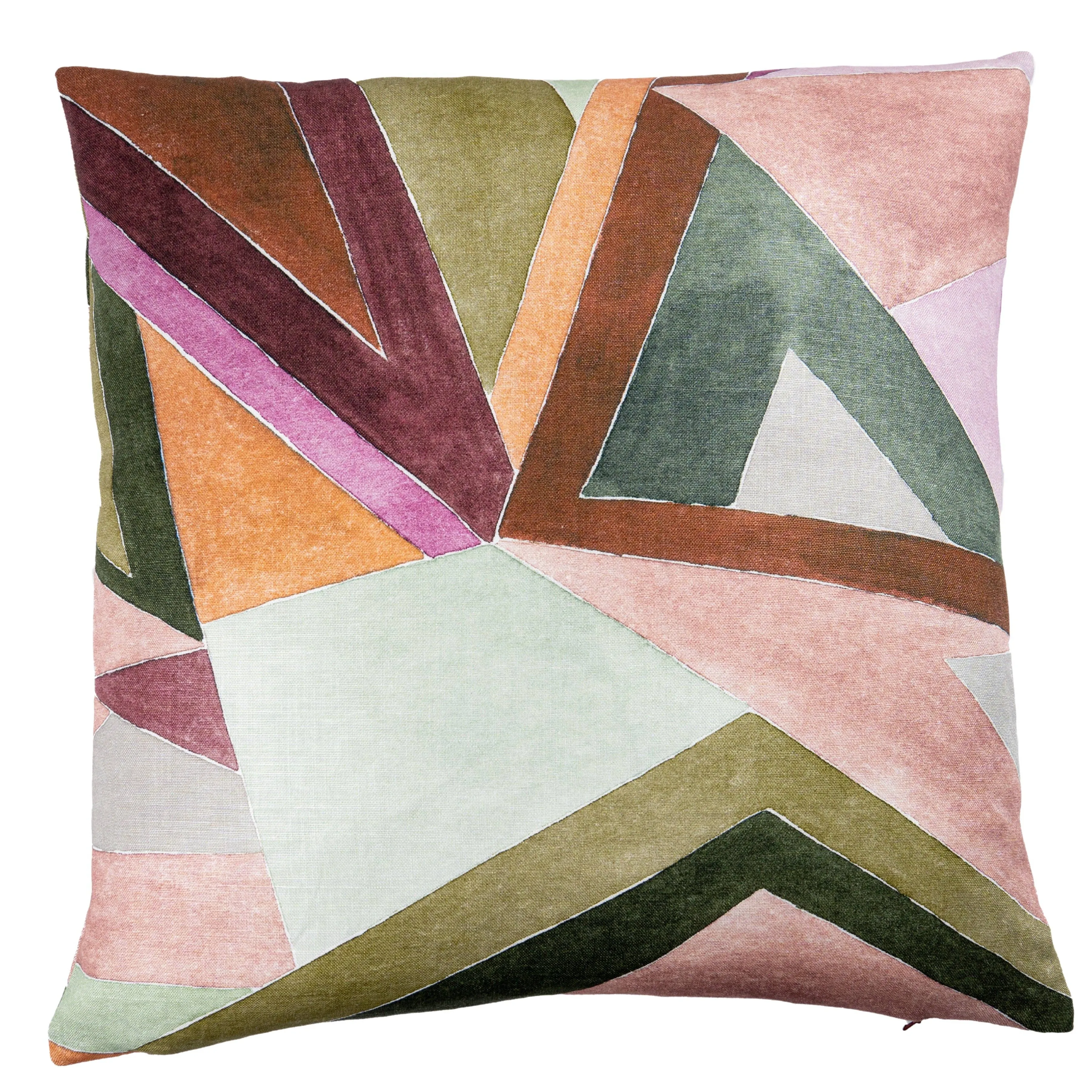 Kathryn Pillow - Rose/Leaf