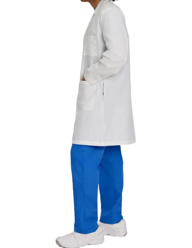 Landau 39 Inch Unisex Three Pocket Plain Back Long Lab Coat