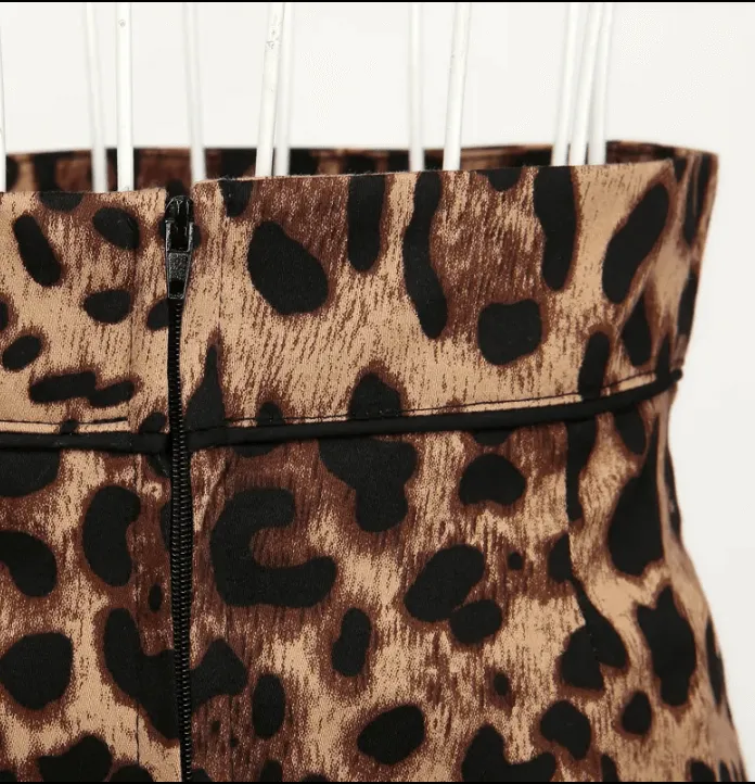 Leopard Pencil Skirt