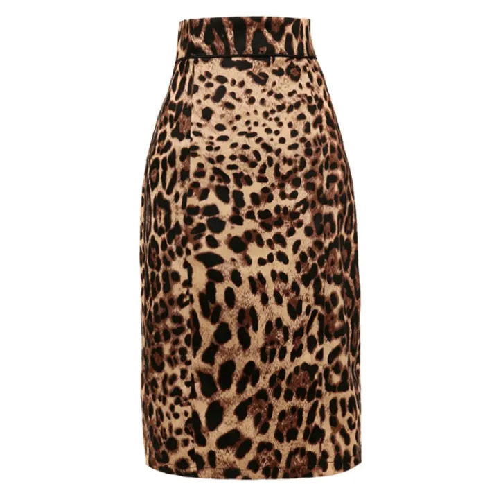 Leopard Pencil Skirt