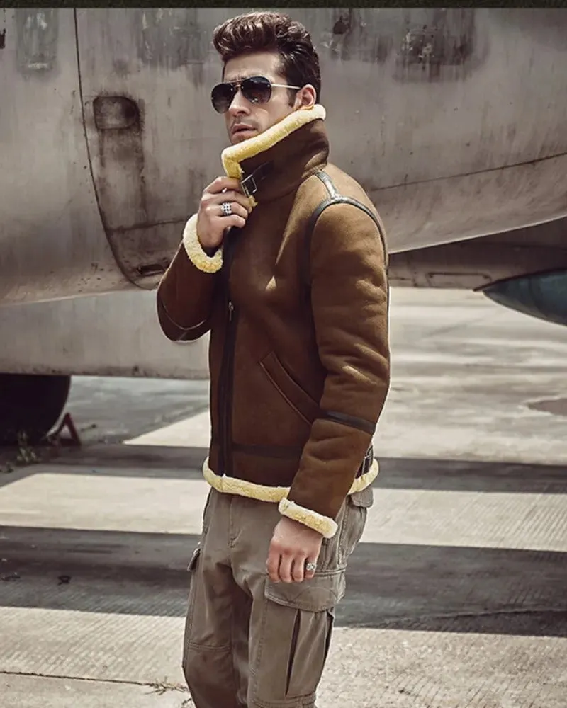 Men's Brown B3 Flying Bomber Jacket