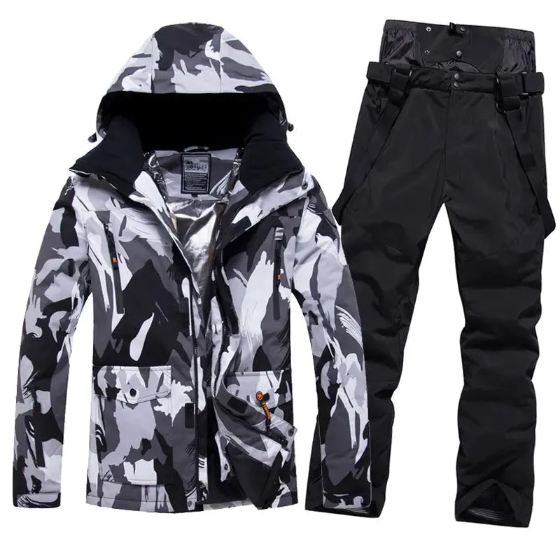 Mens Ski Jacket and Pants Set 2 Pieces