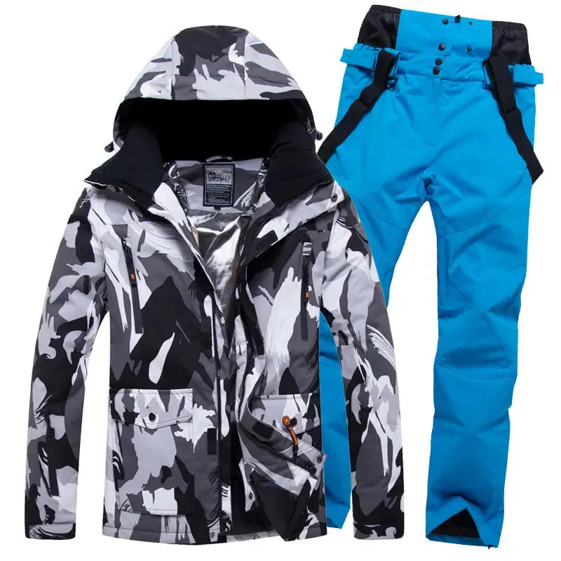 Mens Ski Jacket and Pants Set 2 Pieces