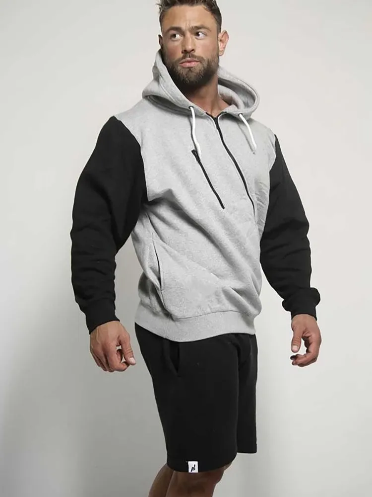 Men'S Spliced Loose Hoodies