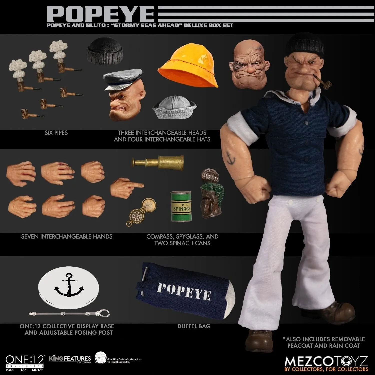 Mezco One:12 Popeye & Bluto - Stormy Seas Ahead Deluxe Boxed Set