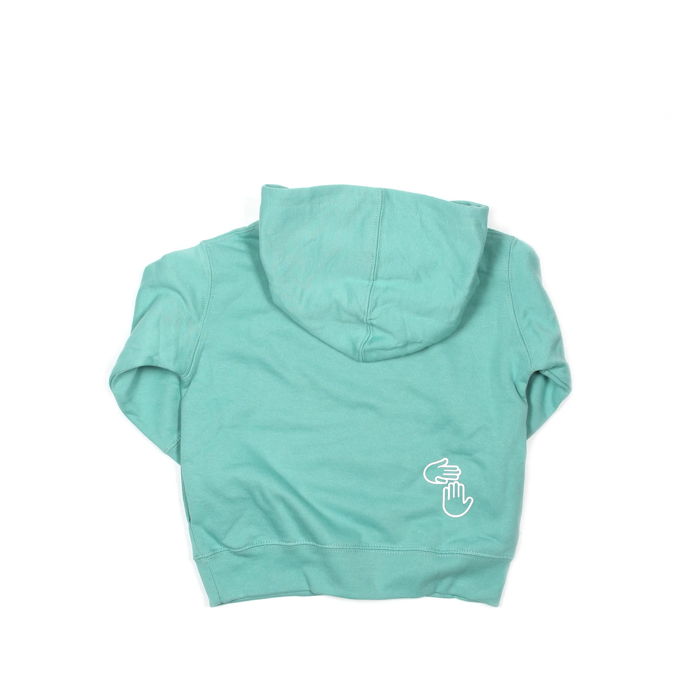 Michigan Hands Toddler Hoodie (Seafoam)