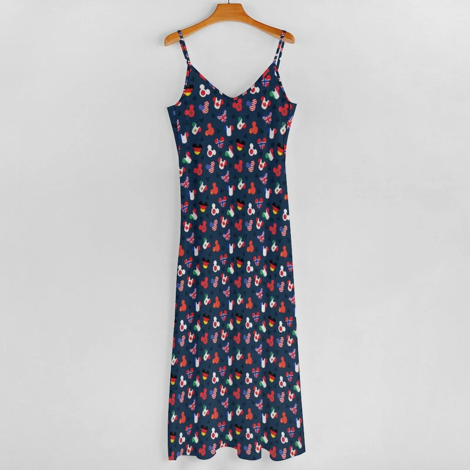 Mickey Flags Women's Summer Slip Long Dress