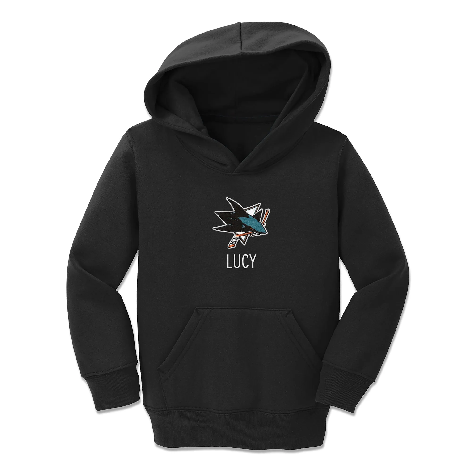 Personalized San Jose Sharks Toddler Pullover Hooded Sweatshirt