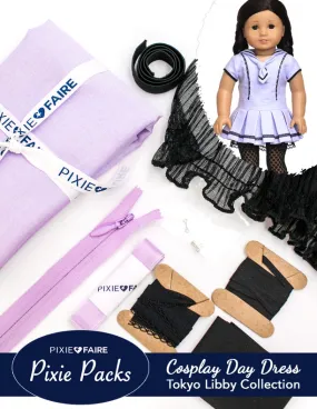 Pixie Packs Cosplay Day Dress Lavender Tokyo Libby Collection