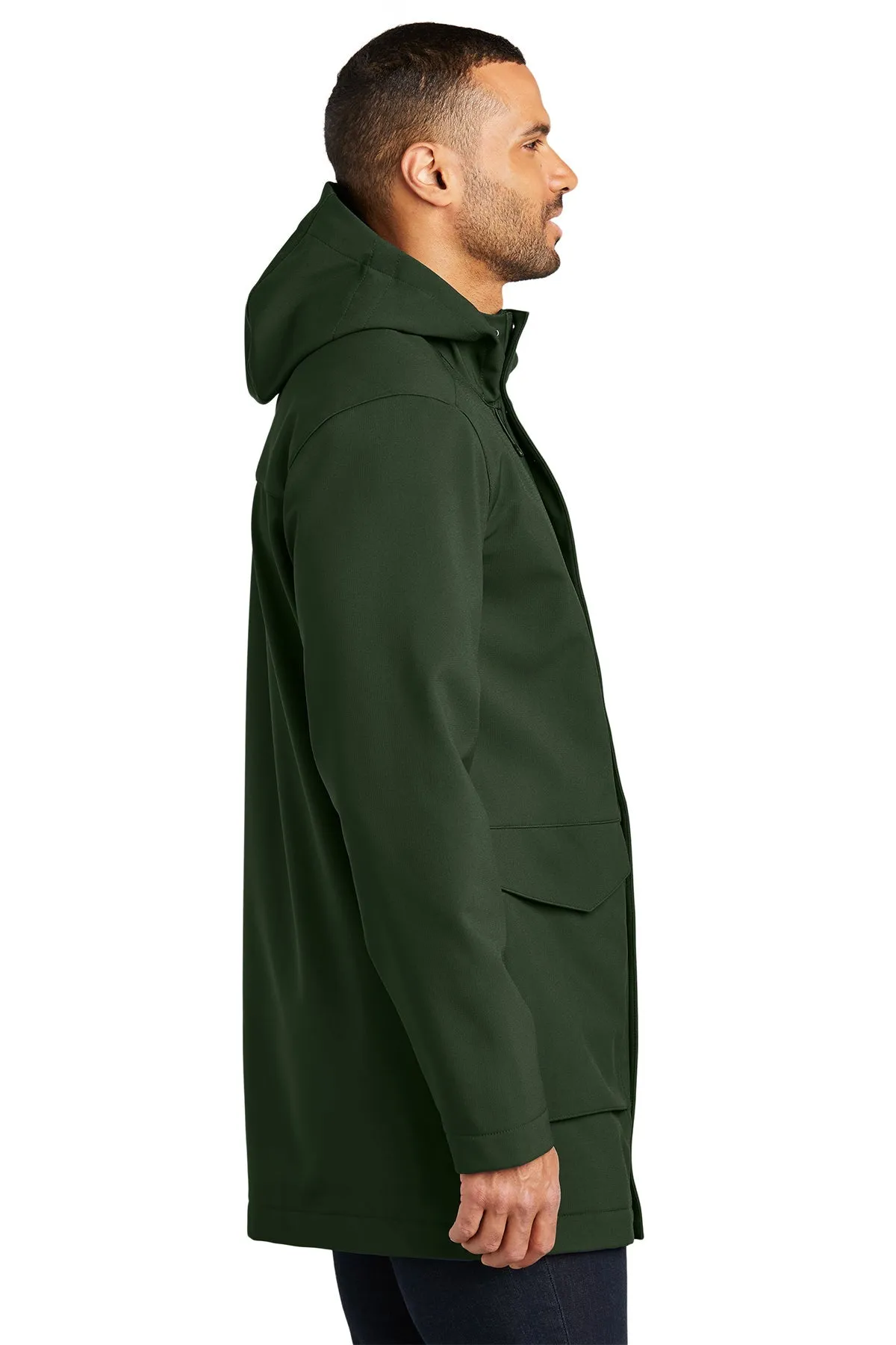 Port Authority Collective Outer Soft Shell Custom Parkas, Dark Olive Green