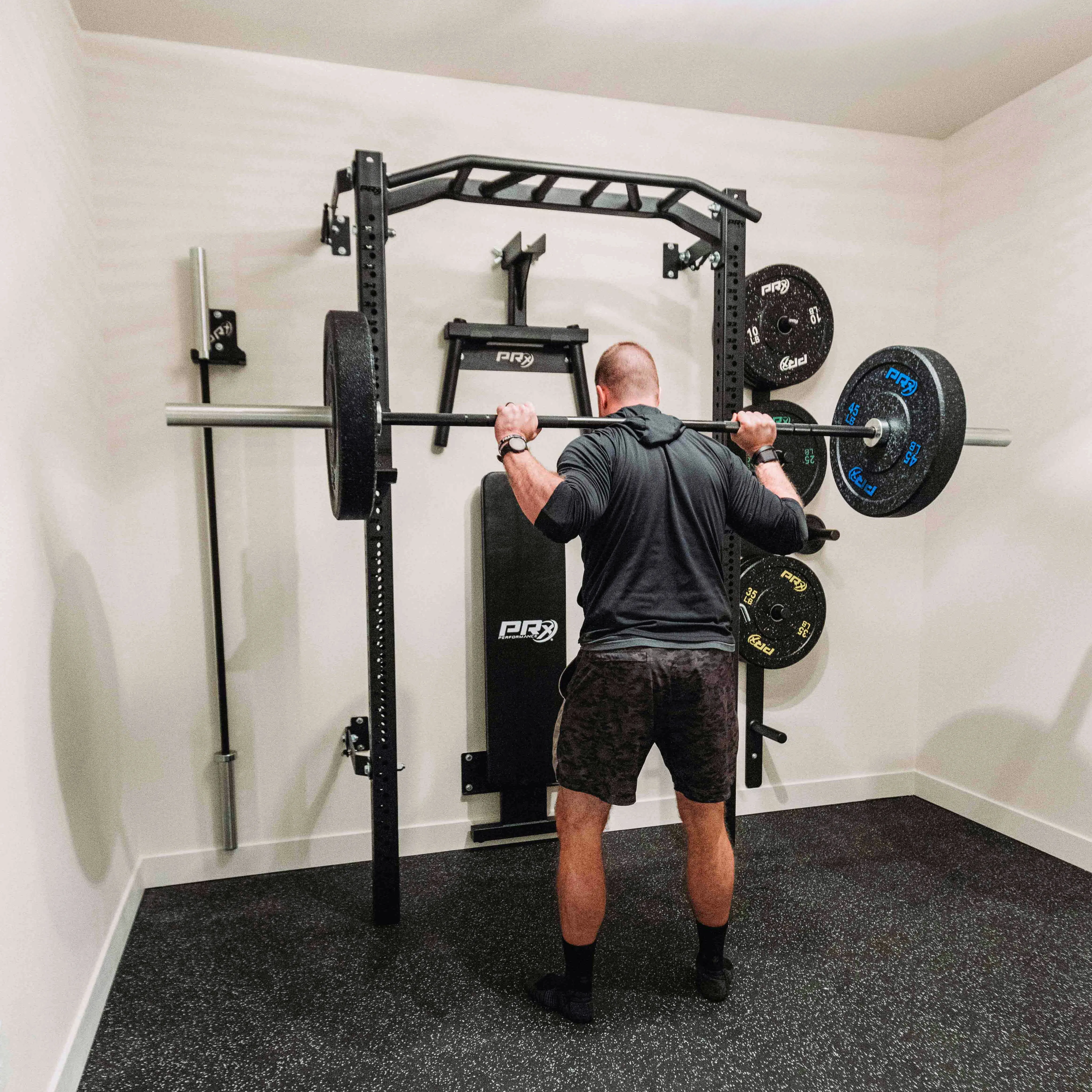 Profile® PRO Squat Rack with Multi-Grip Bar