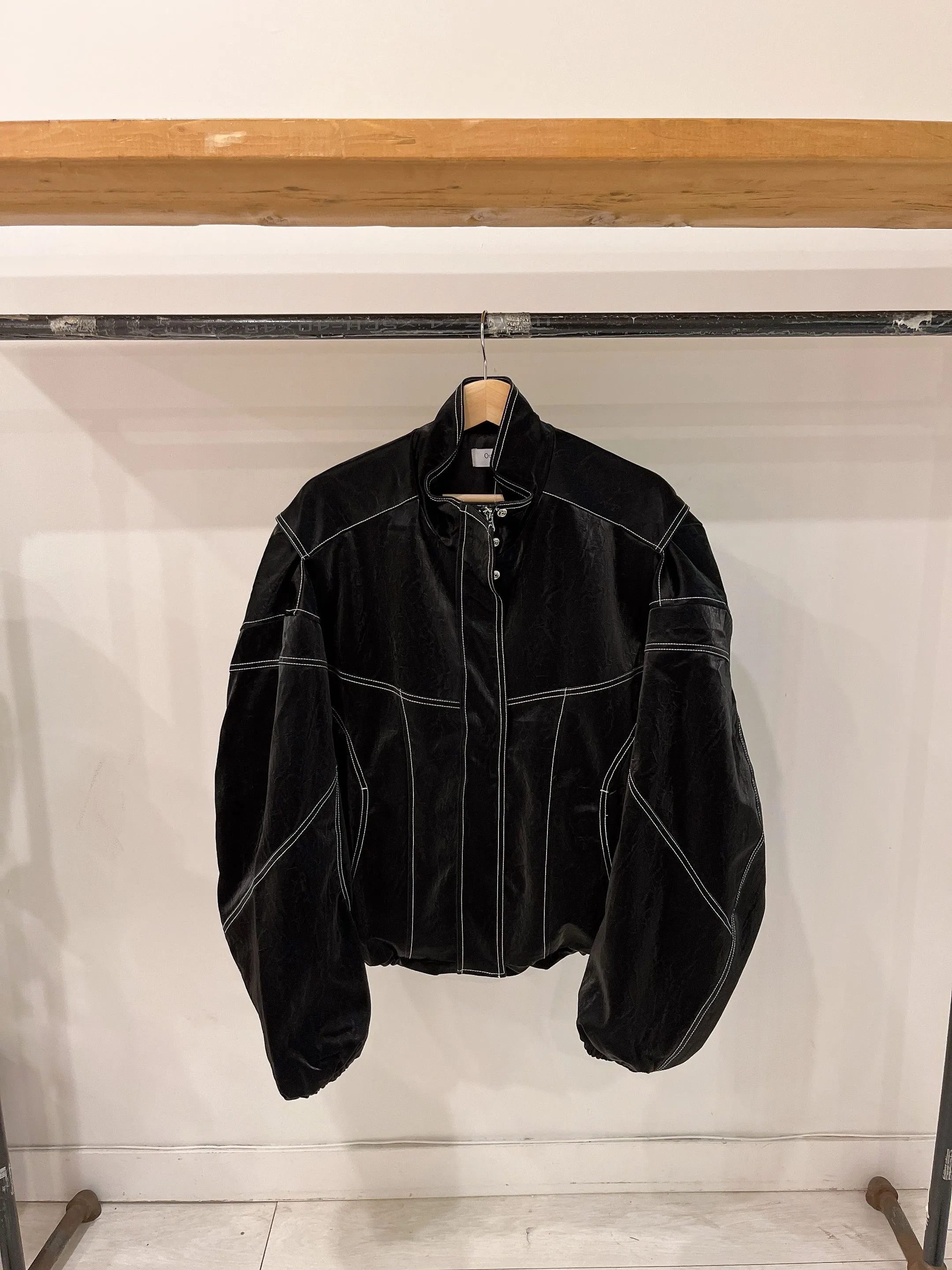 PURE Leather bomber jacket