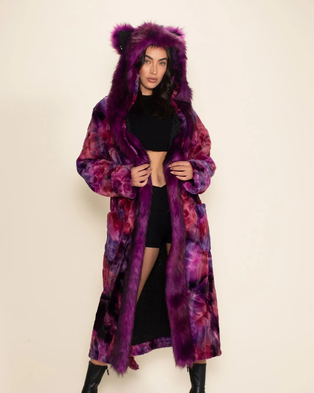 Purple Panther Classic Faux Fur Style Robe | Women's