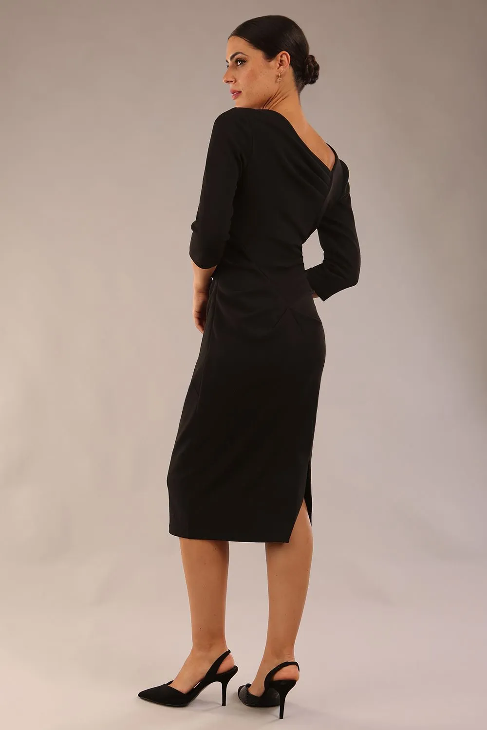 Rococo 3/4 Sleeved Pencil Dress