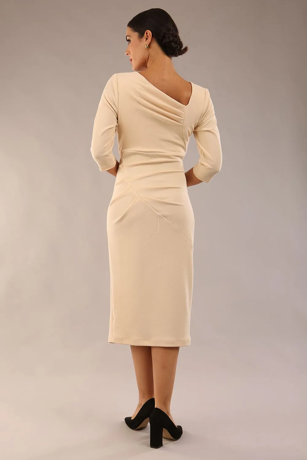 Rococo 3/4 Sleeved Pencil Dress