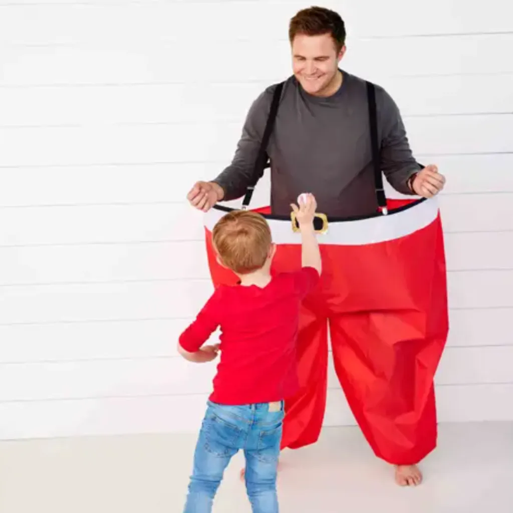 Santa Pants Snowball Toss Game