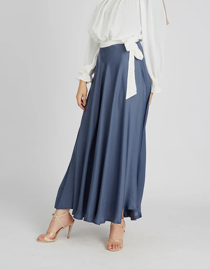 Satin A Line Skirt