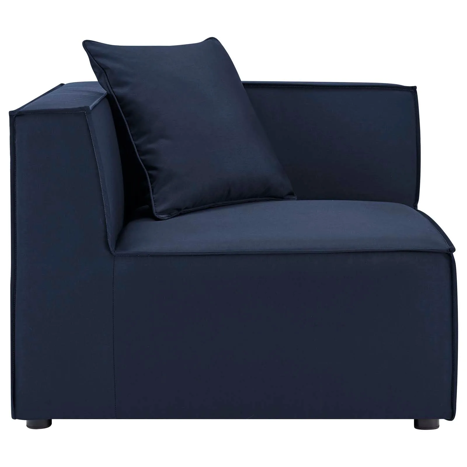 Saybrook Outdoor Patio Upholstered 3-Piece Sectional Sofa Navy EEI-4379-NAV