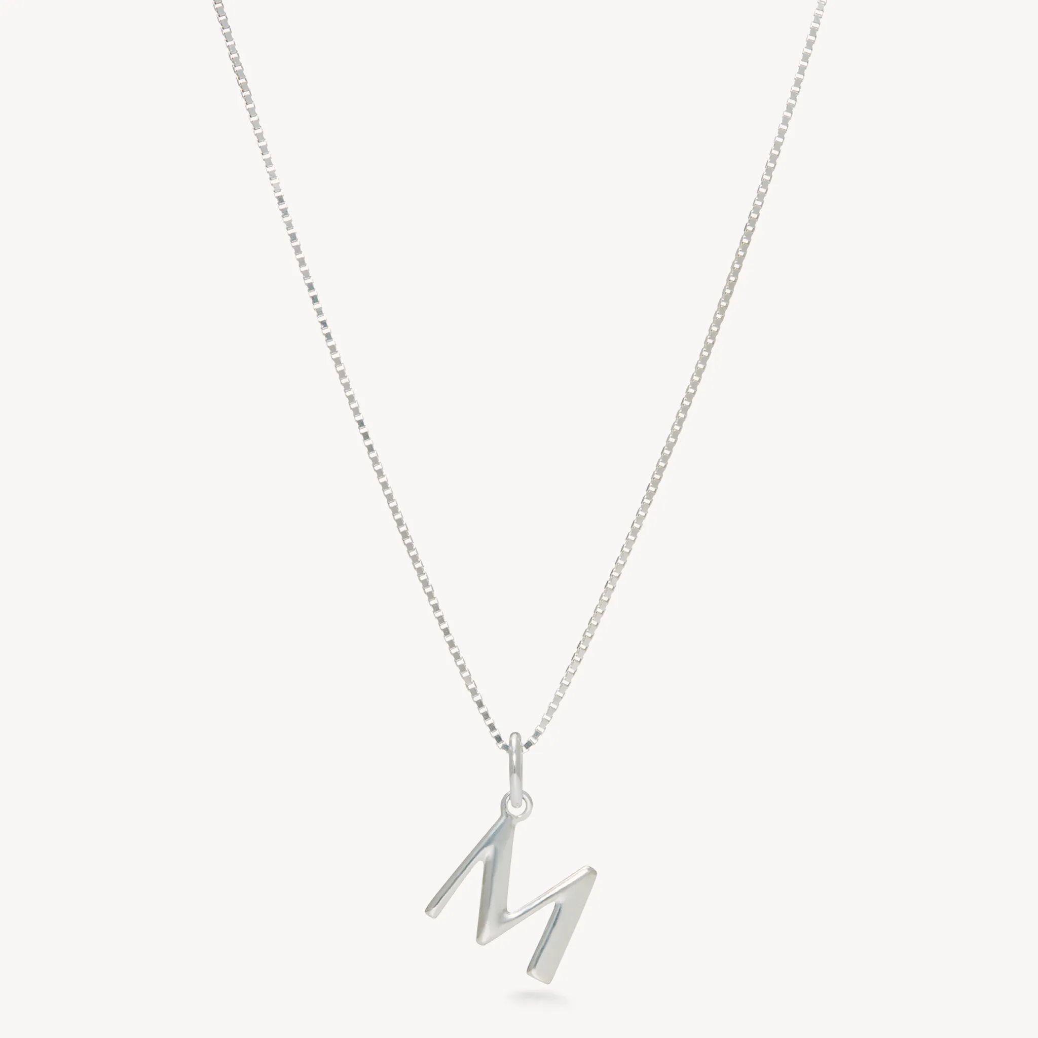 Silver Letter Necklace