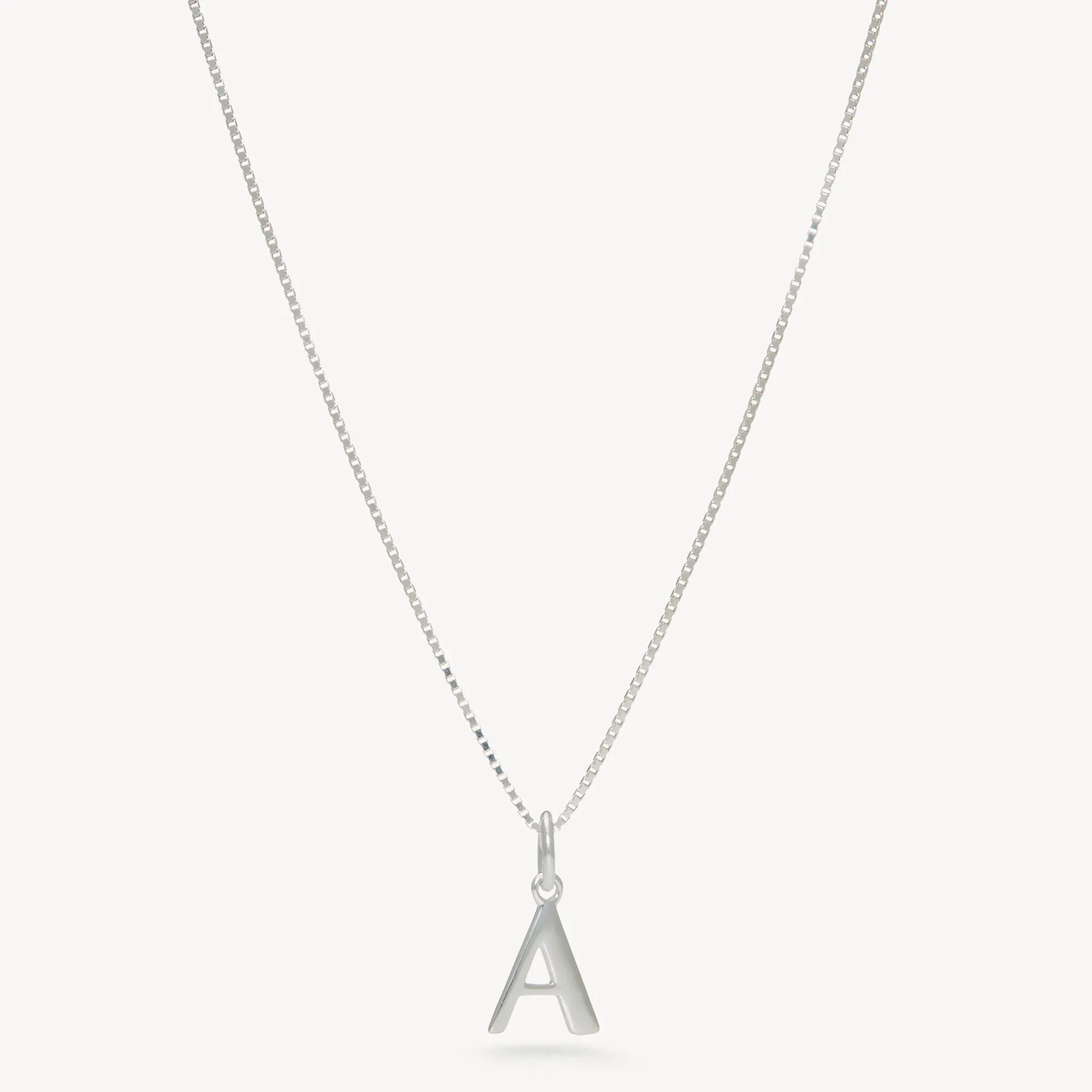 Silver Letter Necklace