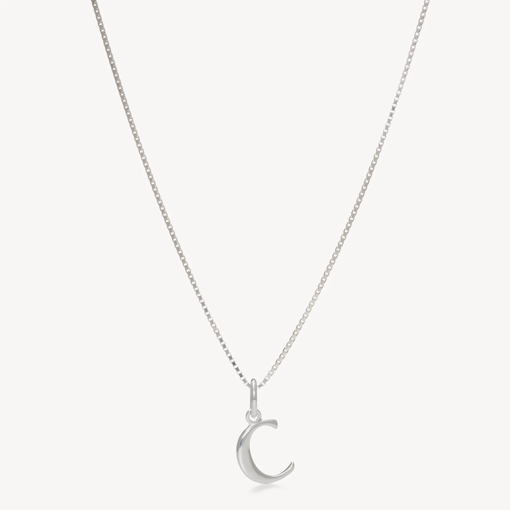 Silver Letter Necklace