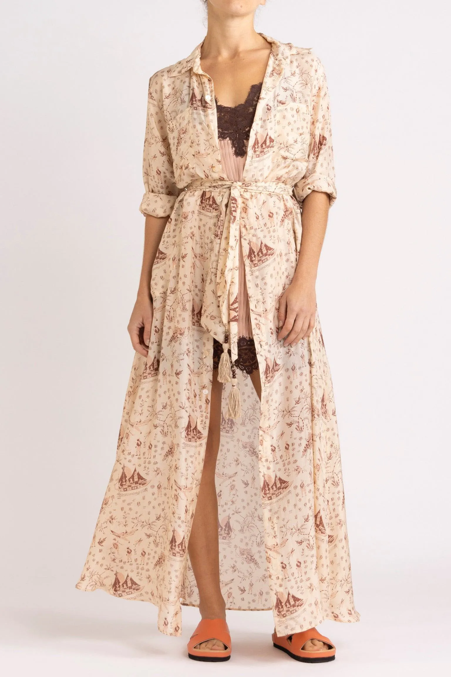 Sinclair Silk Habotai Shirt Dress