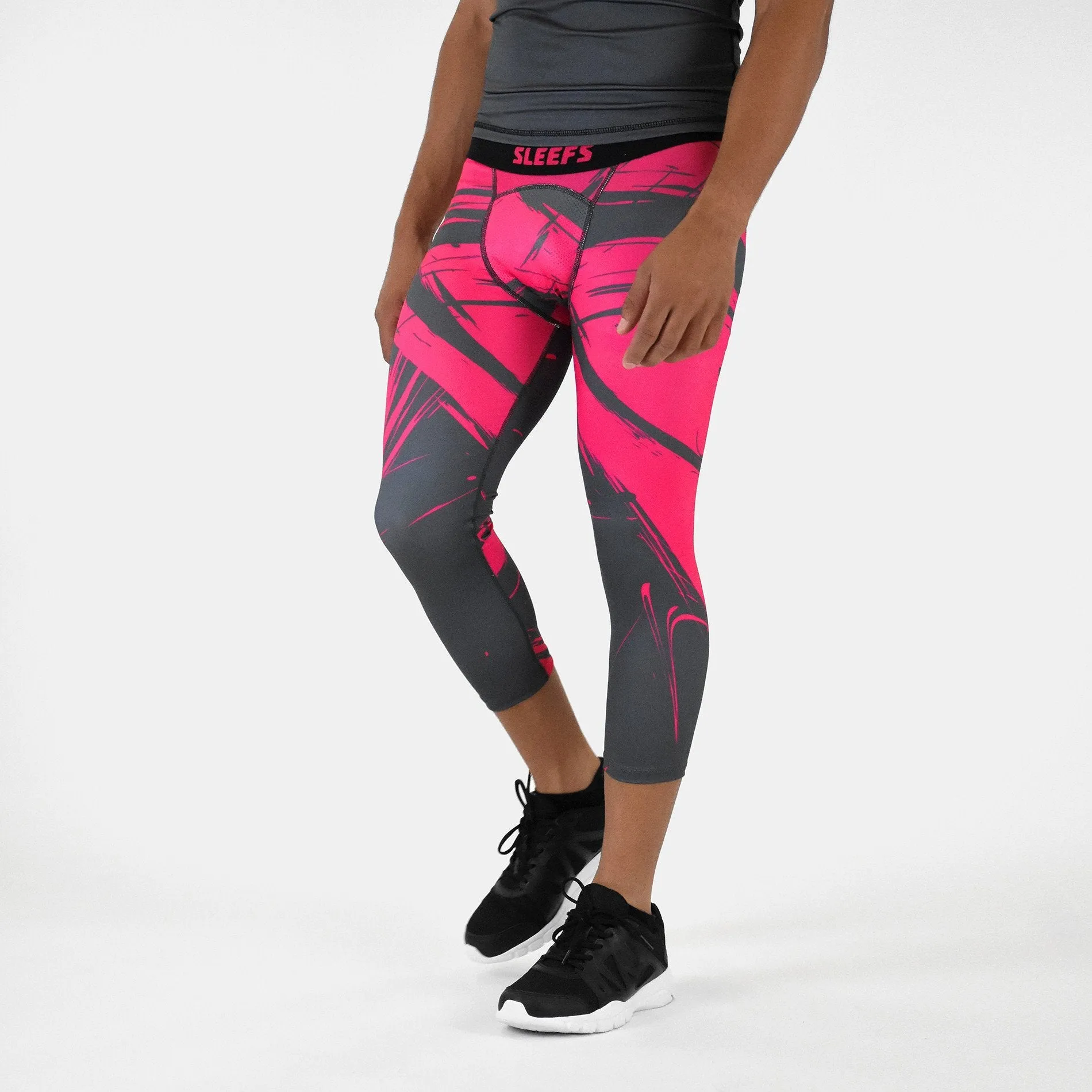 Sleefs BCA Pink Ribbon Fury Metal Compression 3/4 tights / leggings