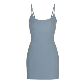 SOFT LOUNGE SLIP DRESS | ARCTIC