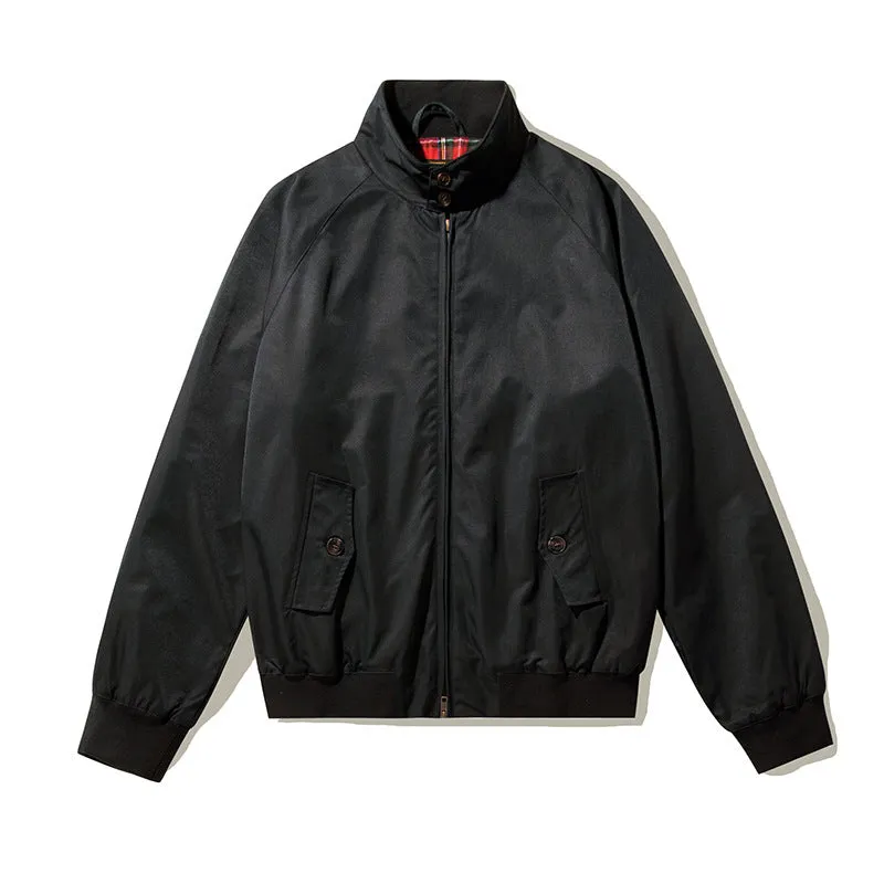 Stand-up collar vintage men's jacket