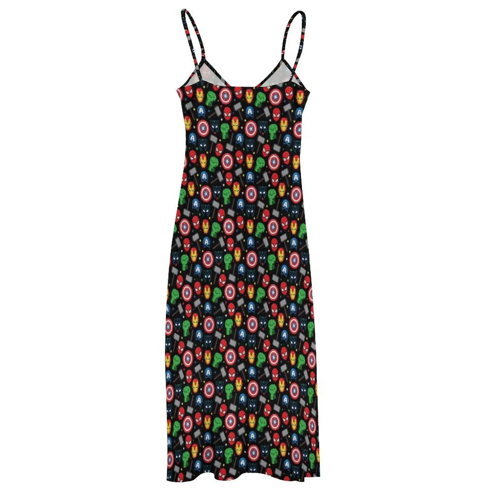 Super Heroes Women's Summer Slip Long Dress