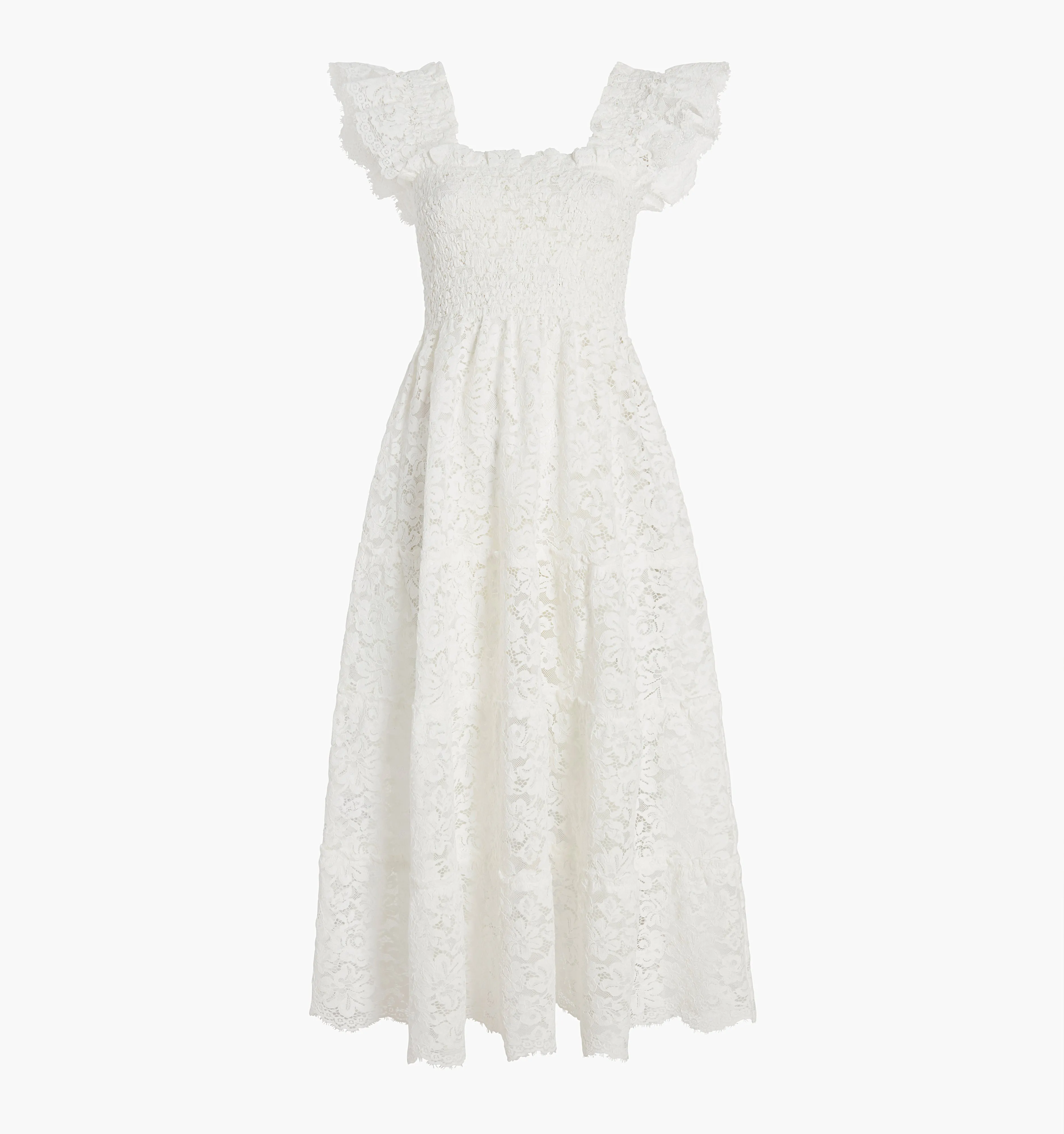 The Lace Ellie Nap Dress - White Lace