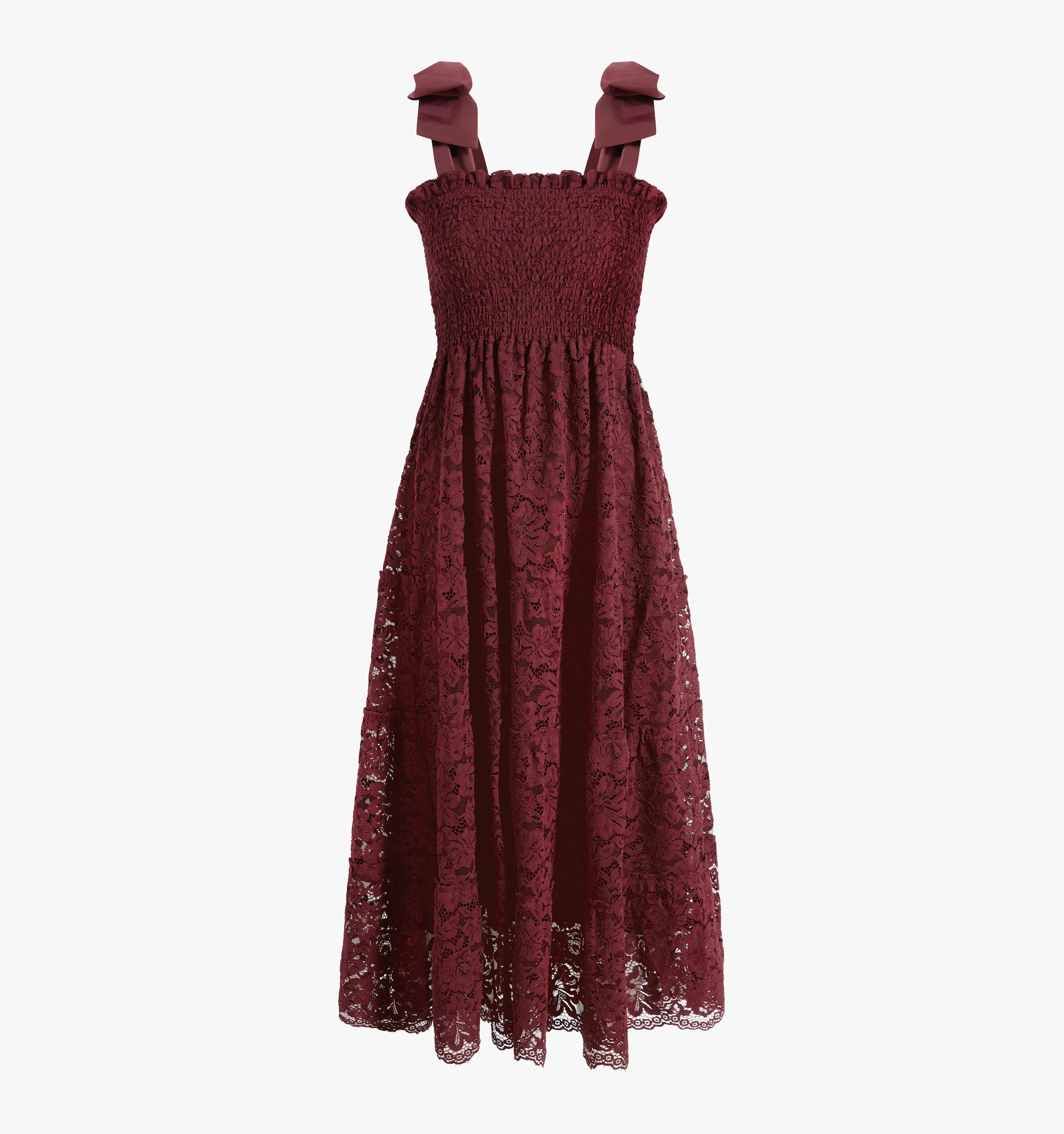 The Lace Ribbon Ellie Nap Dress - Port Lace