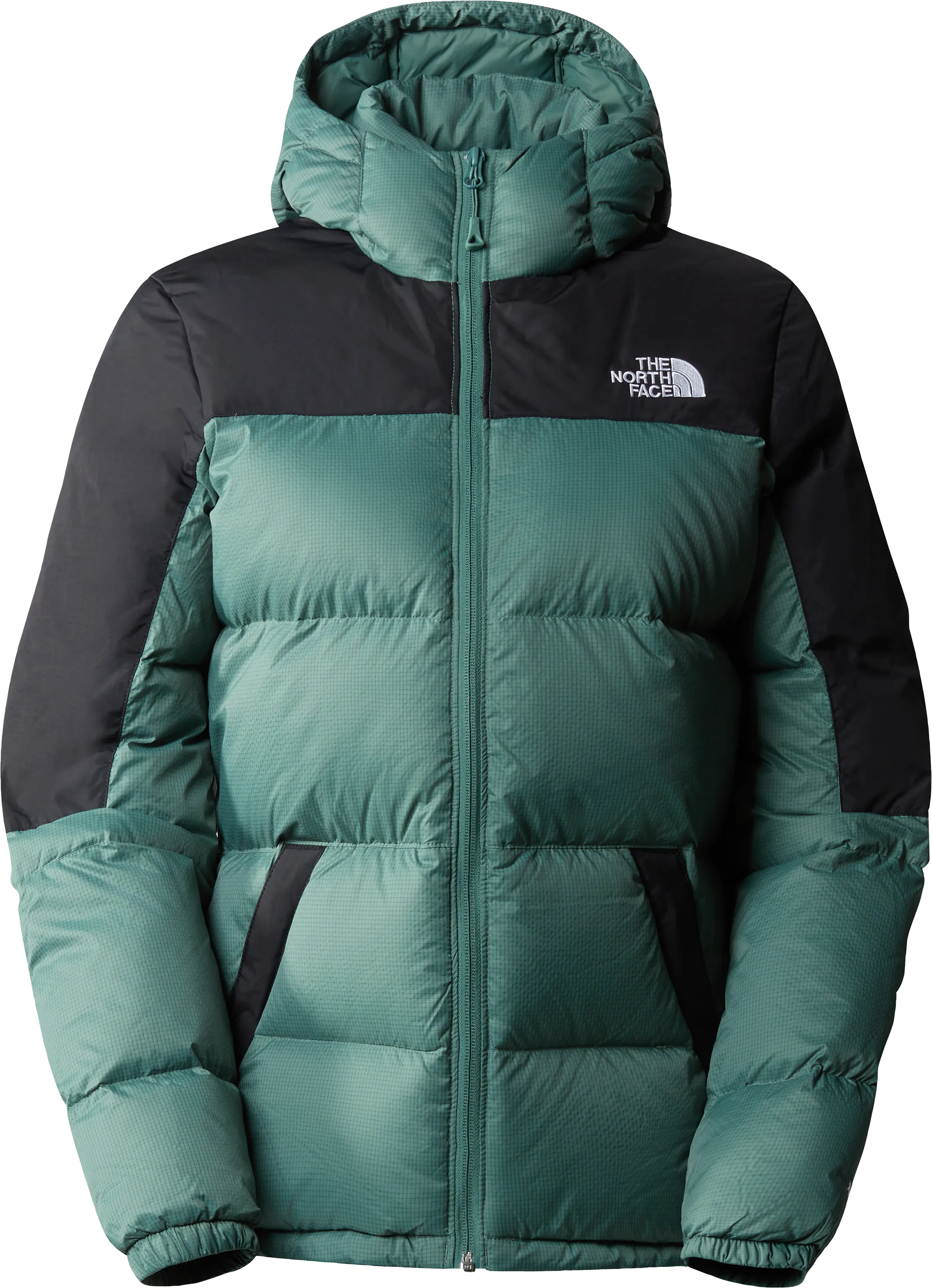 The North Face Women&#x27;s Diablo Hooded Down Jacket Dark Sage/TNF Black | Buy The North Face Women&#x27;s Diablo Hooded Down Jacket Dark Sage/TNF Black here | Outnorth